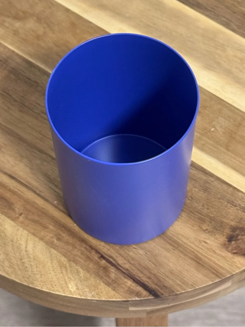 NWT NOTEM Studio Lola Blue Steel Pencil Cup Desk Organizer Anthropologie